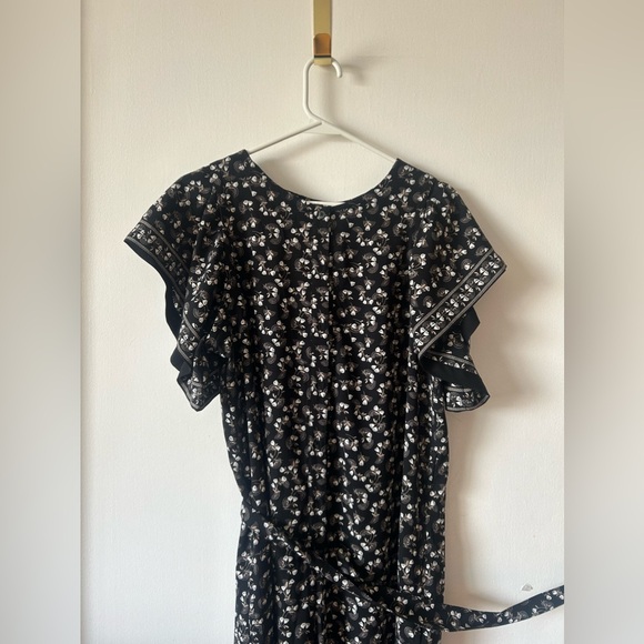 Max Studio (Nordstrom) Crepe Short-Sleeve Floral Jumpsuit - NWT - Picture 6 of 6